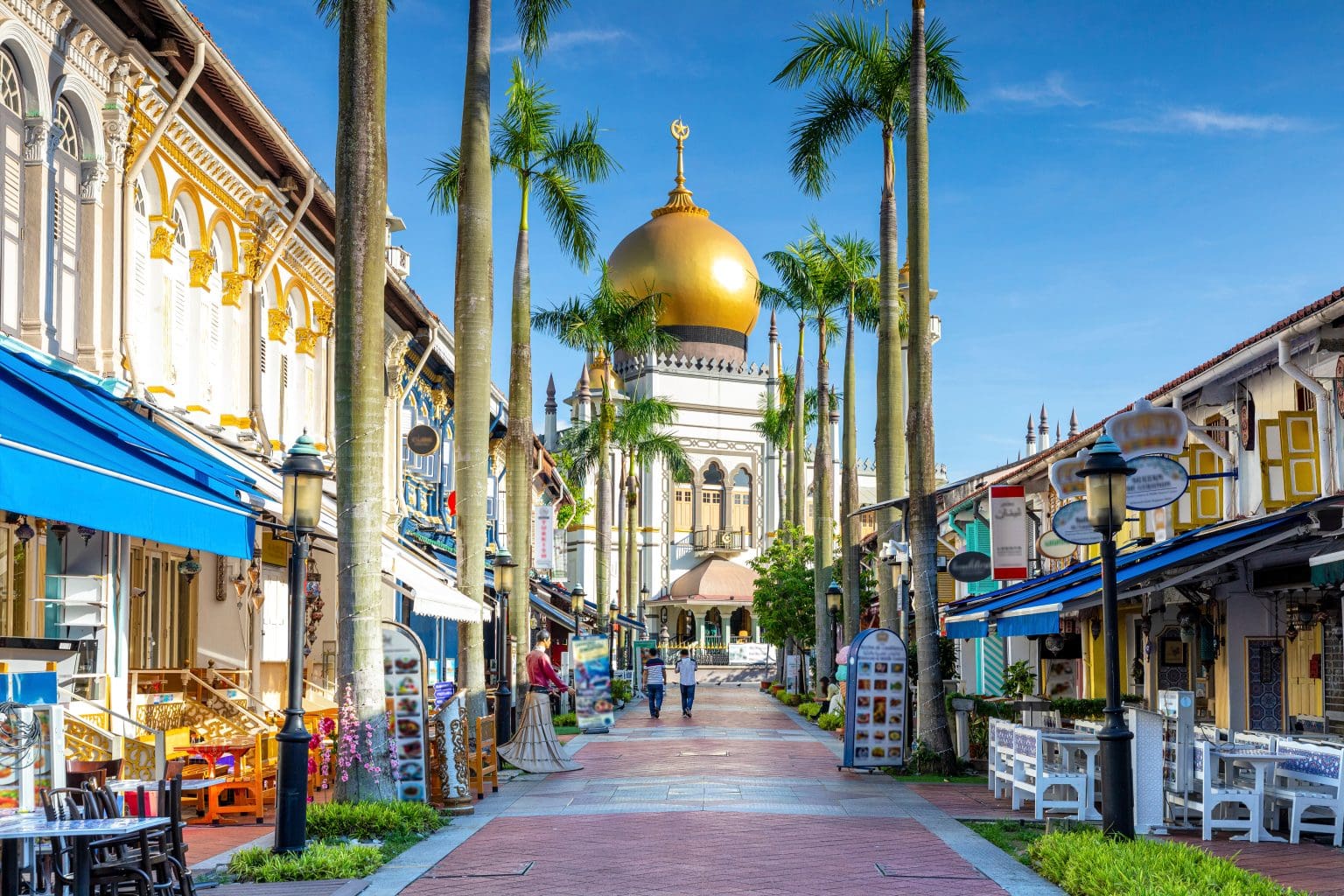 Street,View,Of,Singapore,With,Masjid,Sultan